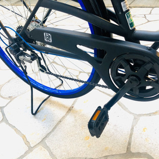 アサヒサイクル 27型 自転車 ジョイブロック276S ブラック/ブルー/外装 