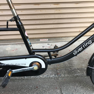 整備済み中古子供乗せ自転車 silver ring ハブダイナモ オマケ