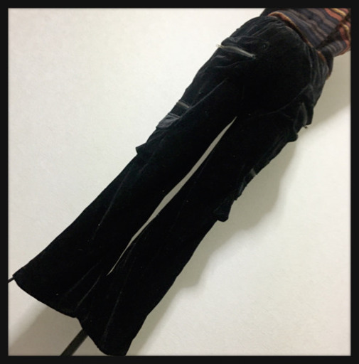 ご購入者様決定[未使用✧︎heat coil]ベロアパンツ 黒色 ルームウェア LサイズOK