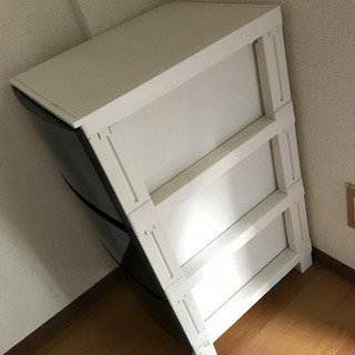 受け渡し予定者決定☆黒のプラスチックタンス☆の画像