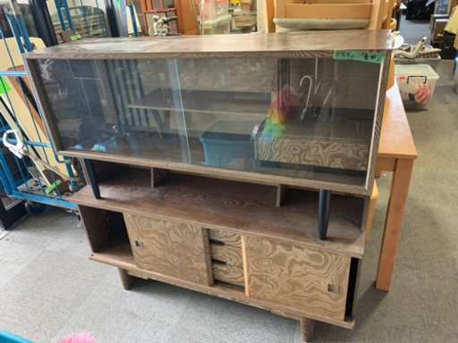 桑材　飾り棚　レトロ　アンティーク