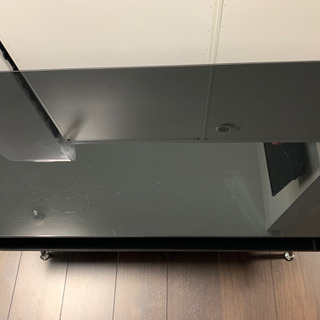 センターテーブル　ガラス　黒