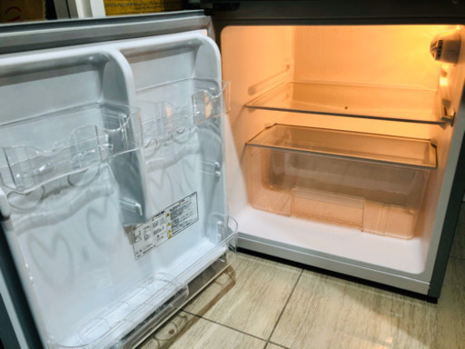 【左右開き対応】TOHOTAIYO 2ドア冷蔵庫 90L TH-90L2 (シルバー)