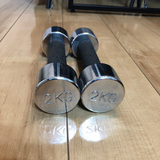 筋トレに鉄アレー　2kg