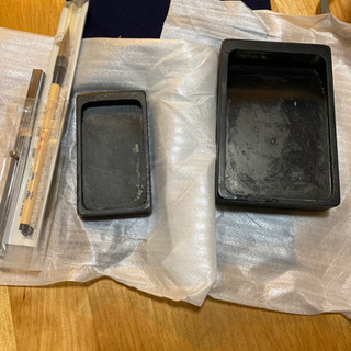 書道　筆、文鎮、硯　下敷き　セット