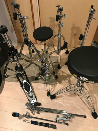 【ドラムハードウェア一色 ハードケースセット】