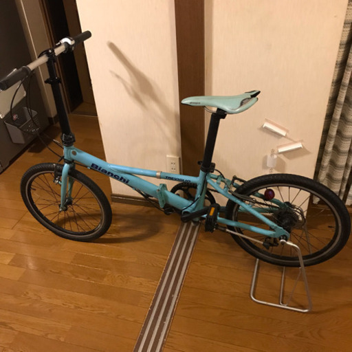 整備済み ビアンキ折りたたみ自転車 8速 トレビリオ ダホン