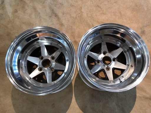 美品 スピードスター ロンシャン XR-4 アルミ3ピースホイール 15 x 10j 4穴 x 114.3 -27mm (実測値) ハブ径54mm 札幌発