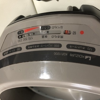 グランピング！べランディング！KOIZUMI コイズミ　ホットプレート KGP-1200/H 電源コード付 美品　動作確認済みの画像