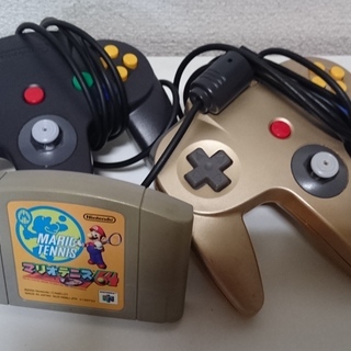 【64　ロクヨン】コントローラー2個セット　＋　マリオテニス64　