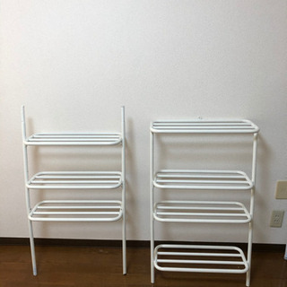 立て掛けデザイナーズラック duende wall rack 白  西新宿セブンイレブン手渡し の画像