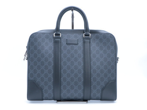 《GUCCI/GGスプリーム ブリーフケース》474135 極美品 ブラック