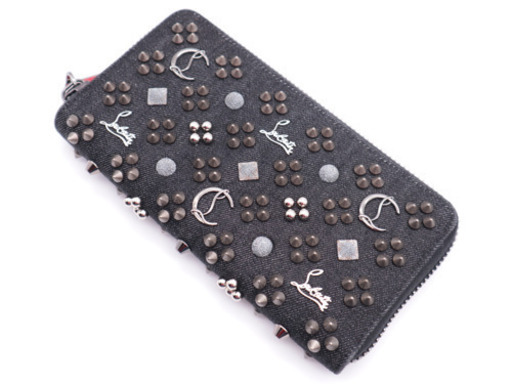 《Christian Louboutin/パネトーネ 長財布》デニム ABランク