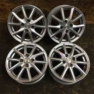 MANARAY EURO SPEED SPIDER マナレイ 社外ホイール 14インチ 4本 5.5J4HPCD100+38 パッソ ファンカーゴ等 (VHB101) クレジットカード QR決済可能