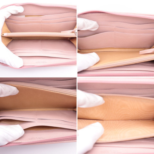 《BOTTEGA VENETA/イントレチャート ラウンドファスナー長財布》箱 袋 冊子 未使用品