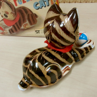 中山商会 ゼンマイ ブリキ猫 回転猫 WIND UP PUZZLE CAT 日本製 ねこ ネコ 昭和レトロ 南12条店 の画像