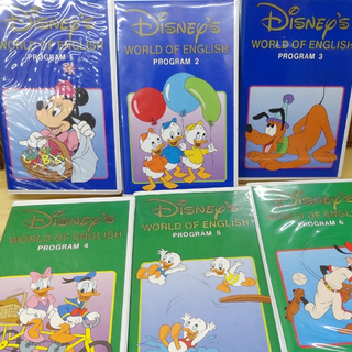  ディズニー 英語 ワールドオブイングリッシュ ビデオ VHS カセットテープセット/DWE 教材 シングアロング 他   ☆ PayPay(ペイペイ)決済可能 ☆ 札幌市 豊平区 平岸 アウトレットモノハウスの画像