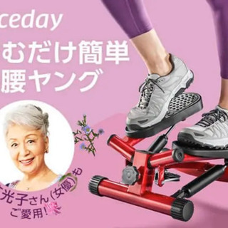 再値下げ！【新品未使用】健康ステッパー　ナイスデイ　レッド　保護...