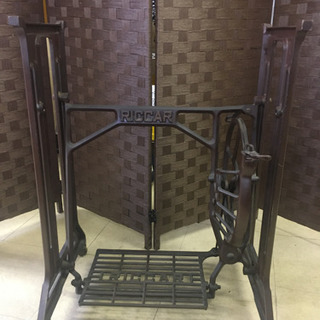 【中古品】RICCAR 昭和レトロ　アンティーク　足踏みミシン　...