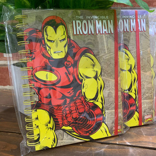 🇺🇸 お洒落なアンティーク＊アメリカン雑貨🇺🇸 ✨多数入荷！✨ ✏️Iron Manレトロa5ノートブック✏️の画像