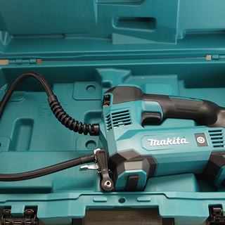 中古美品 makita マキタ 充電式空気入れ MP180DZ 本体 18V 専用プラスチックケース 純正ケース(D3542nwxY)