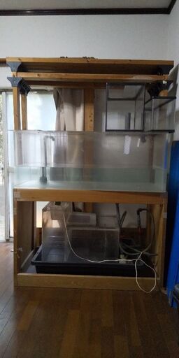 価格交渉受付中！配送相談。熱帯魚  淡水魚  オーバーフロー水槽120cm一式