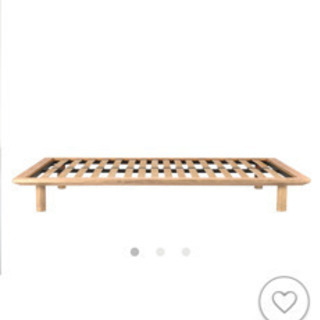 無印ベッドフレーム・セミダブル・オーク材 幅123×奥行202×高さ