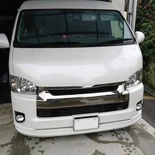 ハイエース  ワイド　バットフェイス　エアロボンネット