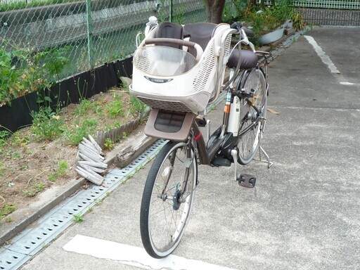 新基準電動アシスト自転車 ヤマハ　PAS Little More 前乗せチャイルドシート付　バッテリー　充電器