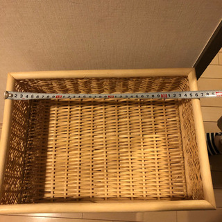 無印良品　藤のカゴ6個+蓋2個の画像