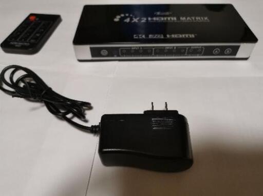 【値下げ】HDMI　マトリクス　セレクタ　スイッチャー　4 * 2　4入力　2出力