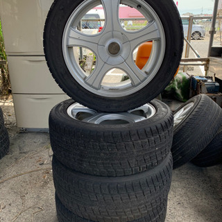 215/55/17 プリウス30 アルミホイル付　グッドイヤー　スタットレスタイヤ4本セット(中古)引取限定