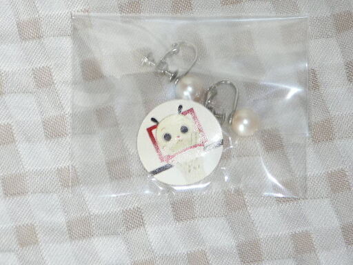 冠婚葬祭　ネジバネ開閉式　淡水パール　イヤリング　真珠　一粒　約8mm　シンプル　フォーマル　普段使い　ななみちゃんバスケットゴール