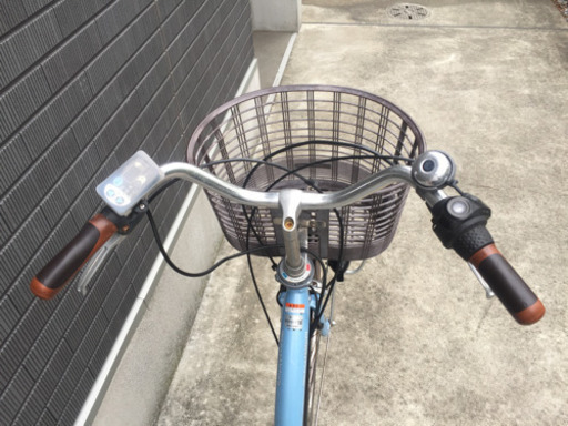 ブリジストン 26インチ 水色 サドルブリジストンの名前入りで新品