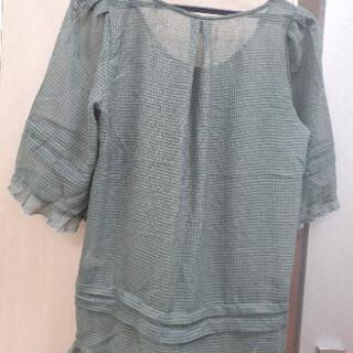 チュニック グリーンの画像