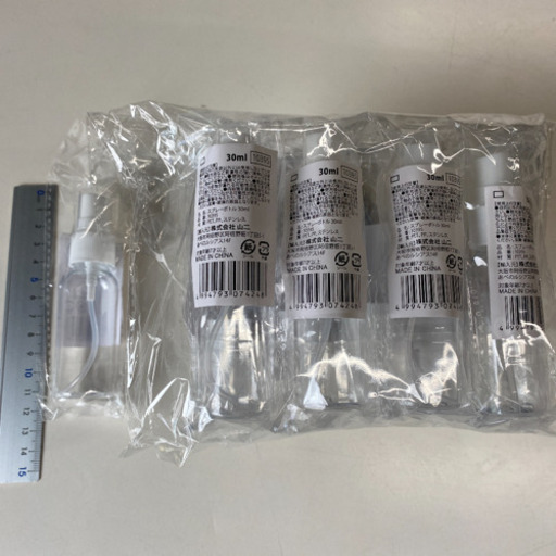 「スプレーボトル」100ml×100本セット　空ボトル　消毒　小分け用