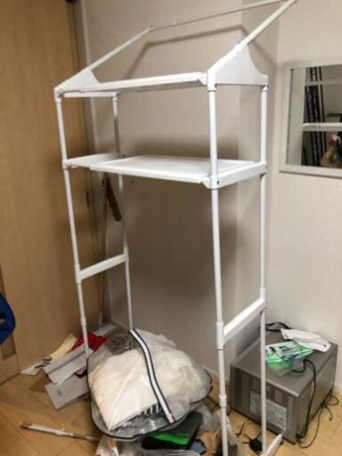 交渉中です。新規受付一時終了します。洗濯機上のスペースの有効活用に！美品です。