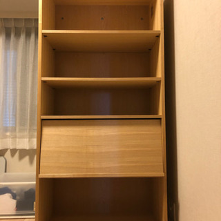 【成約済】無印良品本棚（美品、マガジンラック付き！）