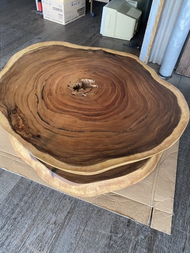 1枚板！やけくそ価格29800円！冗談抜きで30万円します！1枚✕2＝2枚板♪現品限りです。めちゃくちゃ重いです！速攻で引き取りに来て下さい＼(^o^)／