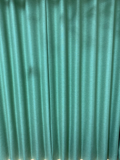 カーテン　グリーン