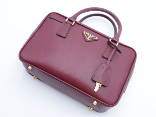 《PRADA/サフィアーノ ハンドバッグ》ABランク BN1113 袋、ギャラ
