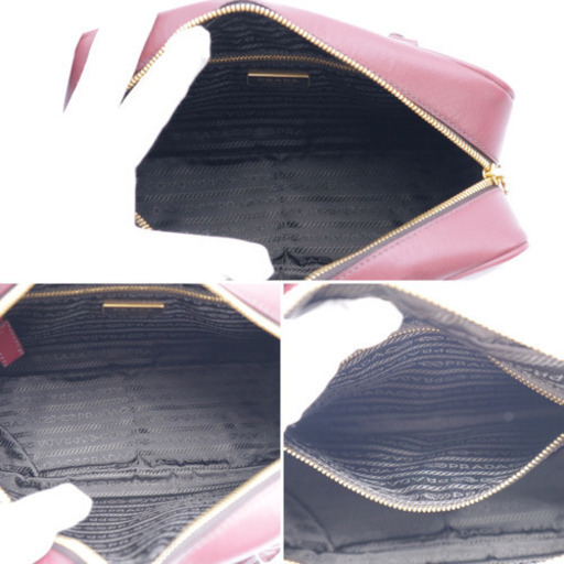 《PRADA/サフィアーノ ハンドバッグ》ABランク BN1113 袋、ギャラ