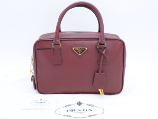 《PRADA/サフィアーノ ハンドバッグ》ABランク BN1113 袋、ギャラ