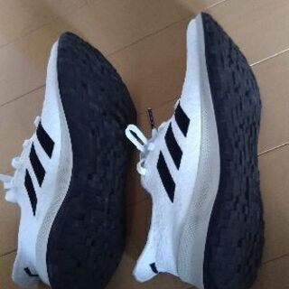 美品  adidasアディダスOriginals SENSE BOUNCE＋ ホワイト×ブラックの画像