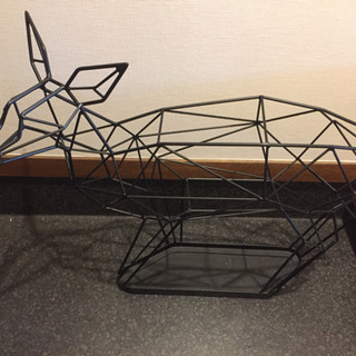 シャドー ワイヤー アンブレラスタンド ディア  傘立て 鹿 黒