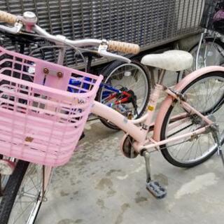 自転車女の子22インチ　