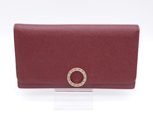 《BVLGARI/ブルガリブルガリ ロゴクリップ 二つ折り長財布》Aランク