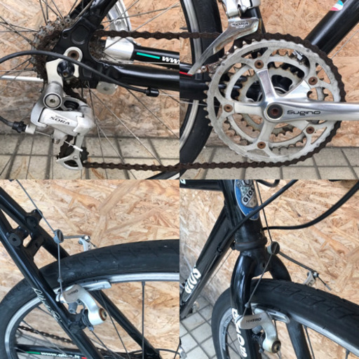 GIOS ジオス PURE DROP ロードバイク 前３段ギアで街乗りや通勤・通学にも便利