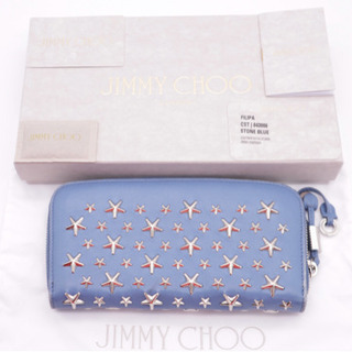 JIMMY CHOO/スタースタッズ ラウンドファスナー》ABランク 送料無料