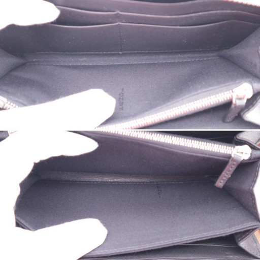 《FENDI/ジップアラウンド 長財布》ABランク ベージュ ブラック 箱、袋有